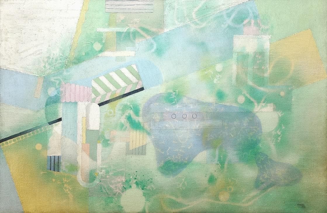 Jindřich Štyrský - Aquarium, oil on canvas, 61 x 91 cm