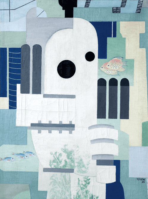 Toyen - Diver, 1926, oil on canvas, 86 x 64 cm